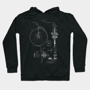 Vintage Bicycle Patent 1920 Hoodie